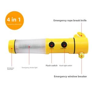 Marteau de sécurité multifonctionnel quatre en un <span class=keywords><strong>pour</strong></span> voiture Brise-vitre et lampe de poche d'urgence Outil d'évasion Marteau d'évasion - Product Image 2