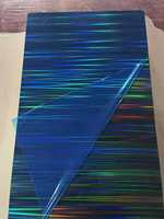 Feuille de plastique irisée texturée sur mesure dégradé arc-en-ciel feuille acrylique coulée transparente