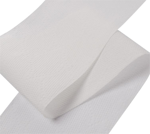 Rollo de papel higiénico Jumbo de tacto suave blanco virgen profesional de 1 capa para uso en baño o Hotel - Product Image 3