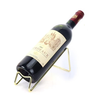 Support à vin multifonctionnel en métal, présentoir portable en fer pour bouteilles de vin