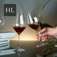 Ensemble de verrerie en cristal - Verres à vin rouge faits à la main, verres à vin blanc, verres de dégustation d'eau, flûtes à brandy pour bar à domicile