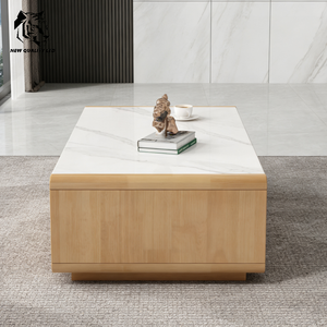 factory made cheapest customize <b>large</b> stock Eco-Friendly New Design Modern Side Table Living Room Furniture Wood Coffee Table - Product Image 5