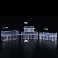 Boîte de rangement transparente pour flacons de 10 ml (2 pièces) – Organisateur et conteneur de protection pour peptides