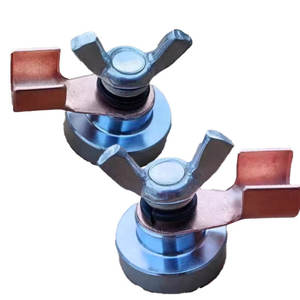 Pince de mise à la terre magnétique Emagi à double levier, aimant de soudage AC/DC, fonctionnement manuel, pulvérisation électrostatique, contact en cuivre - Product Image 1