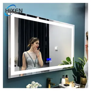New design wall mounted anti-fog bathroom mirror with led light luxury led bathroom mirror wall mounted smart mirror