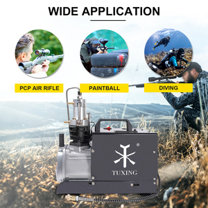 ปั๊มลมไฟฟ้า TUXING แบบหยุดอัตโนมัติ กระบอกเดี่ยว 30mpa/4500psi/300bar 220V สำหรับเติมลมปืนลม <span class=keywords><strong>PCP</strong></span> เพ้นท์บอล ดำน้ำ ล่าสัตว์ - Product Image 6