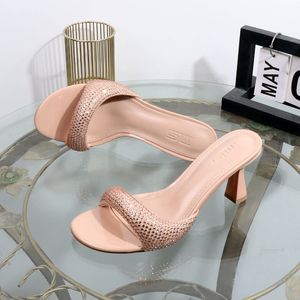 Chaussures uniques à talon ouvert, sandales d'été vertes pour femmes - Product Image 3