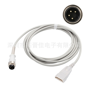 Stok 4 Pin Invasive Blood Pressure Cable For Abbott Ultras Sensor <b>Adapter</b> Connector PVC Material Plug In Type - Product Image 4