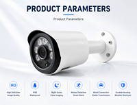 Caméra de sécurité PoE personnalisée en usine, caméra IP HD extérieure étanche avec vision nocturne infrarouge, détection de mouvement et alarme