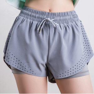 2021 verhindern Garderobenfehlfunktion frauen Sport Shorts Biker Mesh Doppel-schicht Shorts für Frauen - Product Image 5
