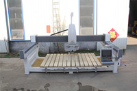 Machine de découpe de pierre à 5 axes avec scanner caméra pour granit et marbre, équipement de découpe de pierre en pont
