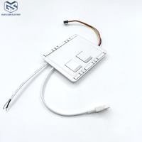 CE TUV 24W 12V / 24V Sakelar Sentuh Dua Tombol Terintegrasi dengan Peredupan IP44 Tahan Air untuk Cermin LED Hotel Eropa