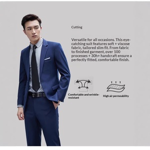 Tenue de Travail Professionnelle Unisexe pour Hôtellerie, Réception et Vente Directe – <span class=keywords><strong>Costume</strong></span> Formel Simple Boutonnage pour Entretien - Product Image 2