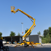 Nacelle élévatrice articulée remorquable CE 200 kg 12 m pour la réparation de toitures