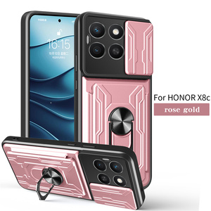 Custodia per Telefono Antiurto con Supporto Girevole e Finestra Scorrevole per Nokia X100 G400 G42 G22 G21 G10 C31 C30 <span class=keywords><strong>C21</strong></span>+ con Portafoglio - Product Image 5