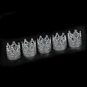 Clip per Capelli in Alluminio Regolabili 10x10mm, Design Traforato per Acconciature a Treccia - Product Image 5