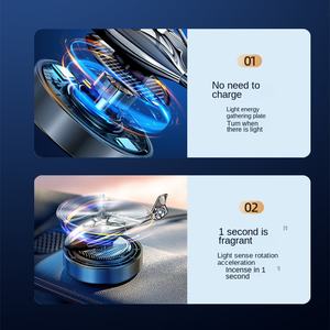 Diffuseur de parfum décoratif pour voiture, accessoires intérieurs rotatifs à hélice d'hélicoptère, désodorisant solaire pour voiture - Product Image 4