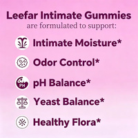 Gummies Probiotiques Intimes Personnalisées pour Femmes, Formule à l'Orme Rouge, Favorise l'Équilibre du pH et la Santé de la Flore, Marque Privée Disponible