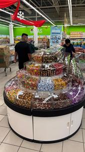 Exhibidor de Múltiples Niveles Ecobox, Mueble de Exhibición para Refrigerios, Dulces y Alimentos, Mueble de Exhibición Plegable de Plástico con Contenedores para Tienda - Product Image 2