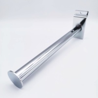 [MSMX] Tubo redondo más vendido con gancho deflector Accesorios de taller avanzados Gancho de exhibición de pared de fideos planos de metal para uso en tienda