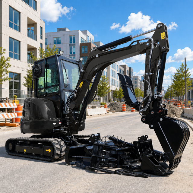3.5 Ton Mini Excavator Small Digger Crawler Excavator Large Digging Force for Foundation Excavation and Demolition Work