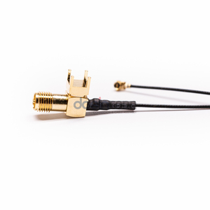 Cavo SMA (angolo retto) a U.FL con connettore RF ad angolo retto RP-SMA femmina DIP per montaggio su PCB - Product Image 3