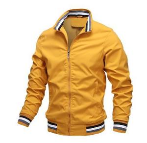 Chaqueta de abrigo larga para hombre al por mayor primavera y otoño cuello levantado Jogging tenis Casual deportes Golf de talla grande prendas de vestir exteriores - Product Image 3