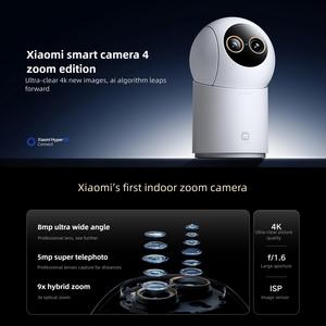 Caméra intelligente <span class=keywords><strong>Xiaomi</strong></span> Mijia 4 9X avec zoom hybride 3X zoom optique 8MP <span class=keywords><strong>4K</strong></span> Ultra HD reconnaissance faciale IA WiFi 6 - Product Image 2