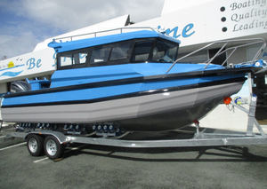 Yacht de luxe en <span class=keywords><strong>aluminium</strong></span> de qualité <span class=keywords><strong>marine</strong></span> 25 pieds (7,5 m) DNV <span class=keywords><strong>5083</strong></span> soudé, moteur hors-bord 200 CV/150 CV, écran tactile, croisière, pêche, sport - Product Image 6