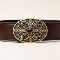 Boucle de ceinture décorative moderne de style antique en métal moulé sur mesure de 1,75 pouce, en alliage de zinc, motifs variés, artisanat de qualité supérieure