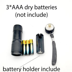 Custom Mini Blacklight Purple Uv <span class=keywords><strong>Ultravioleta</strong></span> Linterna Antorcha 9 LED de <span class=keywords><strong>luz</strong></span> <span class=keywords><strong>con</strong></span> clip de la pluma para comprobar dinero - Product Image 5