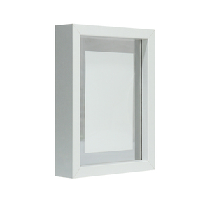 Sơn màu trắng hiện đại khung hiển thị hình ảnh khắc laser chèn Trống Gỗ khung hình - Product Image 2