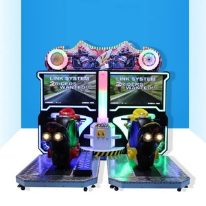 Consola de Juegos de Entretenimiento con Simulador de Carreras de Motos Arcade para Dos Jugadores, Operada con Monedas - Product Image 4