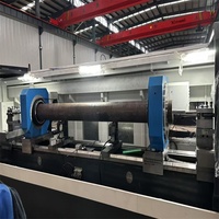 Tour CNC horizontal à double broche de moyenne capacité pour la fabrication de tiges de forage de carottage de roche