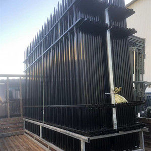 Clôture de jardin en acier galvanisé forgé, revêtement en poudre, treillis <span class=keywords><strong>tubulaire</strong></span> et portail principal pour usage domestique, directement de l'usine, à prix avantageux - Product Image 6