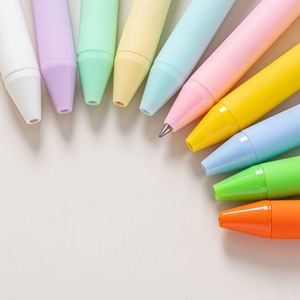 Plastic Gel Press Type Pen Colorful Black 0.5mm Custom Logo Stationary Press Gel Pen for Promotion <b>Gift</b> - Product Image 6