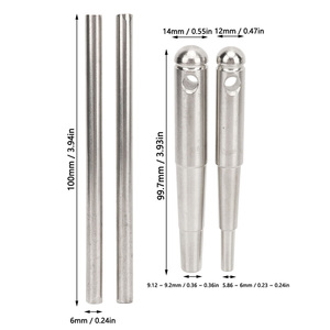 Chiave <span class=keywords><strong>a</strong></span> tromba 2 pezzi con impugnatura in metallo per manutenzione Kit di <span class=keywords><strong>strumenti</strong></span> per Trombone corno francese per riparazione di <span class=keywords><strong>strumenti</strong></span> <span class=keywords><strong>a</strong></span> <span class=keywords><strong>fiato</strong></span> - Product Image 2