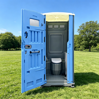 Toilettes portables modernes en plastique HDPE, cabine préfabriquée mobile pour extérieur, écologique, durable, pour événements, camps, parcs, sanitaires publics
