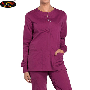 Venta caliente de las mujeres médicos ropa de moda enfermera uniforme diseños de fregar tops - Product Image 5