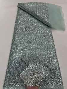 Tissu en dentelle bleu clair à sequins épais, maille scintillante pour <span class=keywords><strong>robe</strong></span> de mariée, demoiselle d'honneur, livraison rapide en gros - Product Image 5