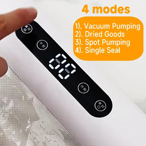 New <b>Small</b> Household Food Packaging Machine LCD Digital <b>Display</b> Vacuum Sealing Machine Big Suction Portable Kitchen Appliances - Product Image 3