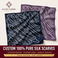 Écharpe en Soie Pure en Gros 110x110cm Carrée Charmeuse Couleur Unie Florale pour Femme Châle de Mariage Échantillon Disponible Accessoire de Mode