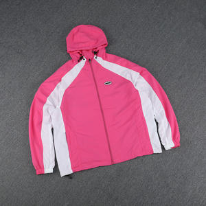 Chaqueta Rompevientos De Nailon Para Hombre Con Cremallera, Estilo Urbano Casual, De Verano, Con Bordado De Patchwork Reflectante 3M Y Logo Personalizado - Product Image 1