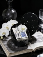 Boîte cadeau elliptique en papier kraft pour emballage de confiseries - Boîte à souvenirs de mariage, boîte vide pour savon artisanal aux raisins de saison