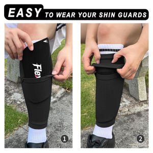 Protège-tibias de football FlexGrip personnalisés pour la protection, mini protège-tibias, équipement de protection pour adolescents et adultes, protège-tibias mini personnalisés - Product Image 4