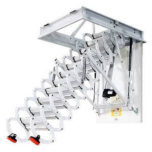 <span class=keywords><strong>Escalera</strong></span> Telescópica Eléctrica <span class=keywords><strong>Plegable</strong></span> <span class=keywords><strong>de</strong></span> Acero para Ático, con Diseño Conveniente para el Hogar Moderno - Product Image 4