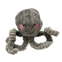 Jouet à mâcher pour chien en peluche géant, motif pieuvre, sans rembourrage, couineur, pour le nettoyage des dents, vente en gros