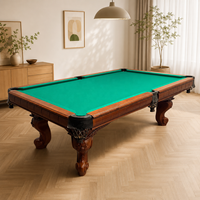 Tables de billard de luxe rétro de haute qualité, très populaires, 7 pieds, 8 pieds, 9 pieds, table de billard professionnelle en bois sculpté antique sur mesure