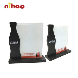 Personalizado respetuoso con el medio ambiente <span class=keywords><strong>NIHAO</strong></span> A4 A5 plástico acrílico madera Mesa menú soporte de exhibición soporte para interior al aire libre bar promoción - Product Image 6