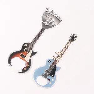 Autocollants époxy clairs forme personnalisée guitare 3D résine mignon autocollants bricolage dôme doux Gel guitare décoration décalcomanies